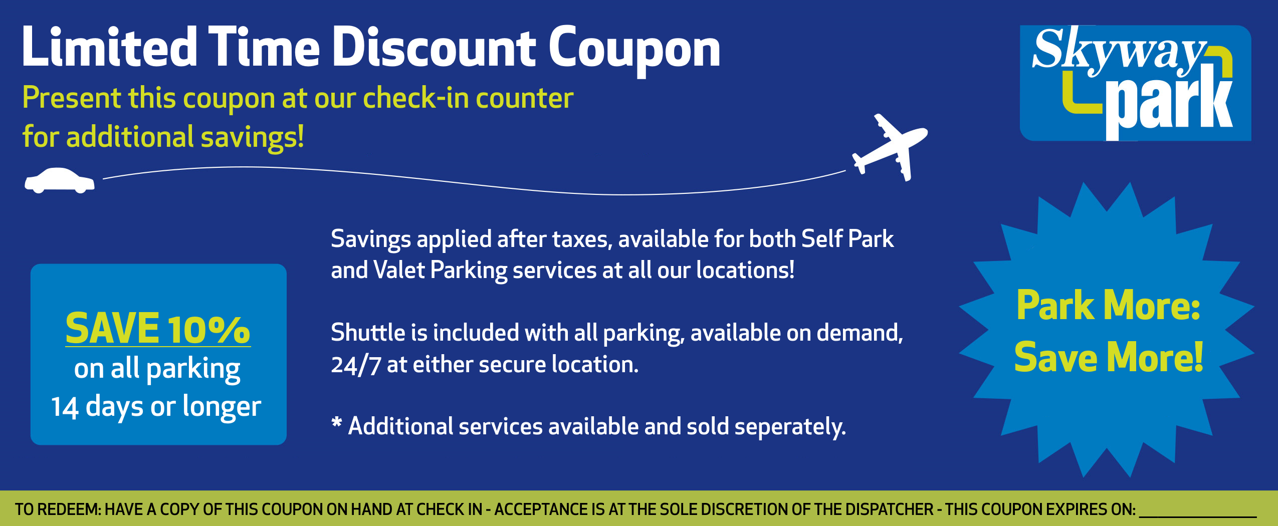 Parking Coupon Front